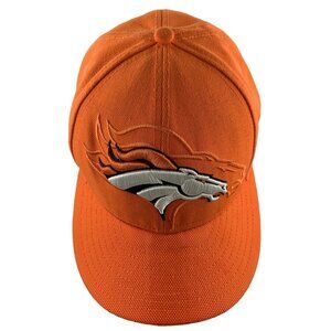 Denver Broncos New Era 59Fifty Low Profile Fitted Hat Size 7 1/2 Orange NFL Cap